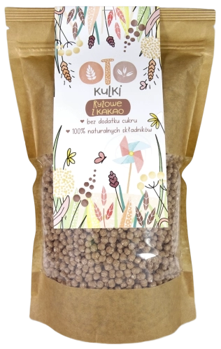 OTO Kulki Ryżowe z Kakao - zdrowe płatki śniadaniowe dla dzieci i dla dorosłych