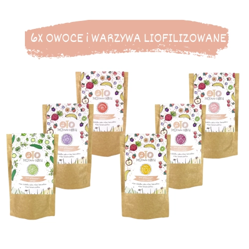 Zestaw OTO Tęczowy Ogród - liofilizowane owoce i liofilizowane warzywa w proszku