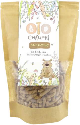 OTO Chrupki Kakaowe (bez dodatku cukru) ( naturalnie bezglutenowe) - chrupki kukurydziane