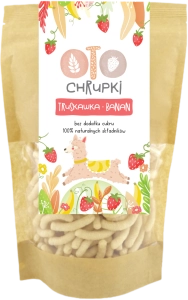 Strawberry Banana Puffs | Healthy Snacks